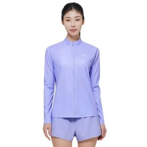 Barrel Women Essential Relax Zipup Rashguard-purple
