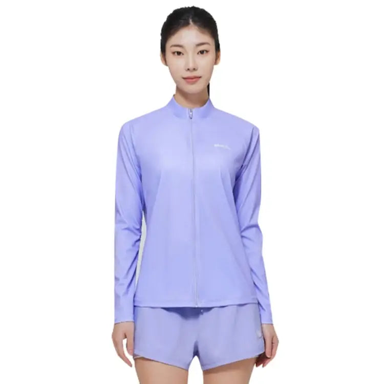 Barrel Women Essential Relax Zipup Rashguard-purple