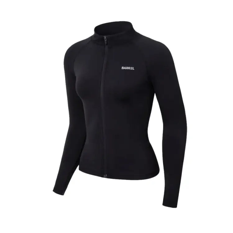 Barrel Women Essential Zip-up Rashguard-black - Image 2
