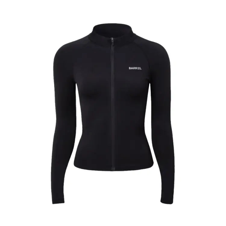 Barrel Women Essential Zip-up Rashguard-black