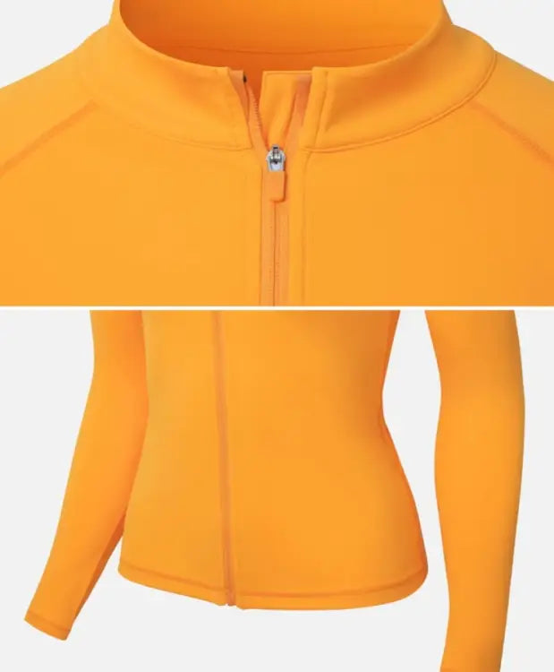 Barrel Women Essential Zip-up Rashguard-orange - Image 6