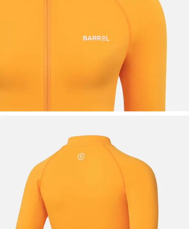 Barrel Women Essential Zip-up Rashguard-orange - Image 5