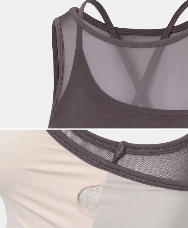 Barrel Women Premium Powernet Bra Top-mocha - Image 4