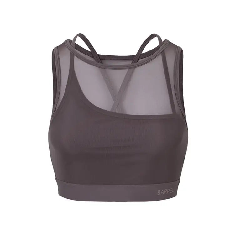 Barrel Women Premium Powernet Bra Top-mocha - Image 2