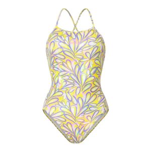 Barrel Women Reflection Leaf Back Swimsuit-YELLOW