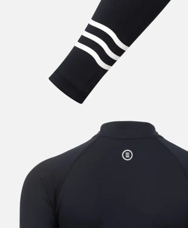 Barrel Women Resort Half Zip Crop Rashguard-black - Image 6