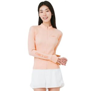 Barrel Women Resort Zip-up Rashguard-peach