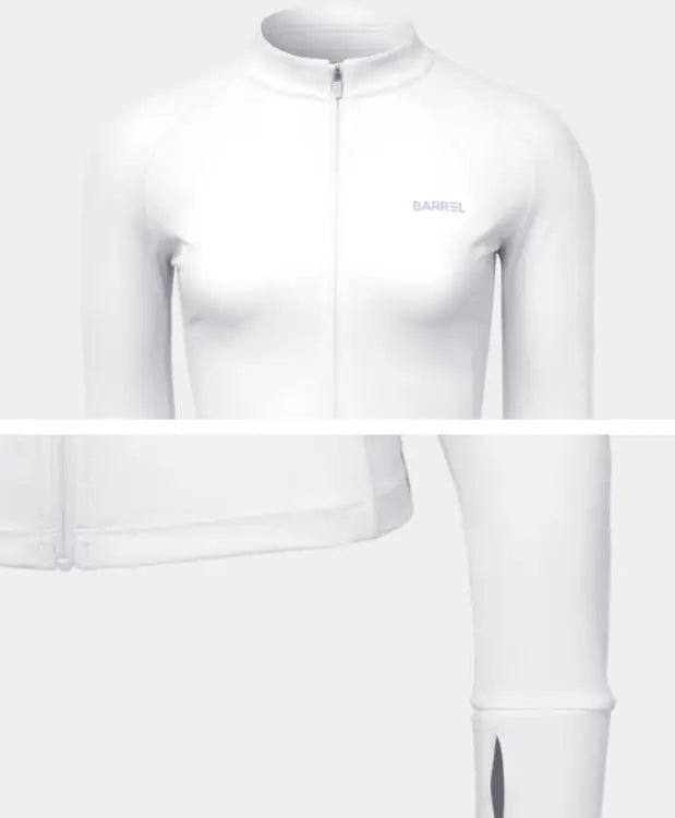 Barrel Women Resort Zip-up Rashguard-white - Image 4