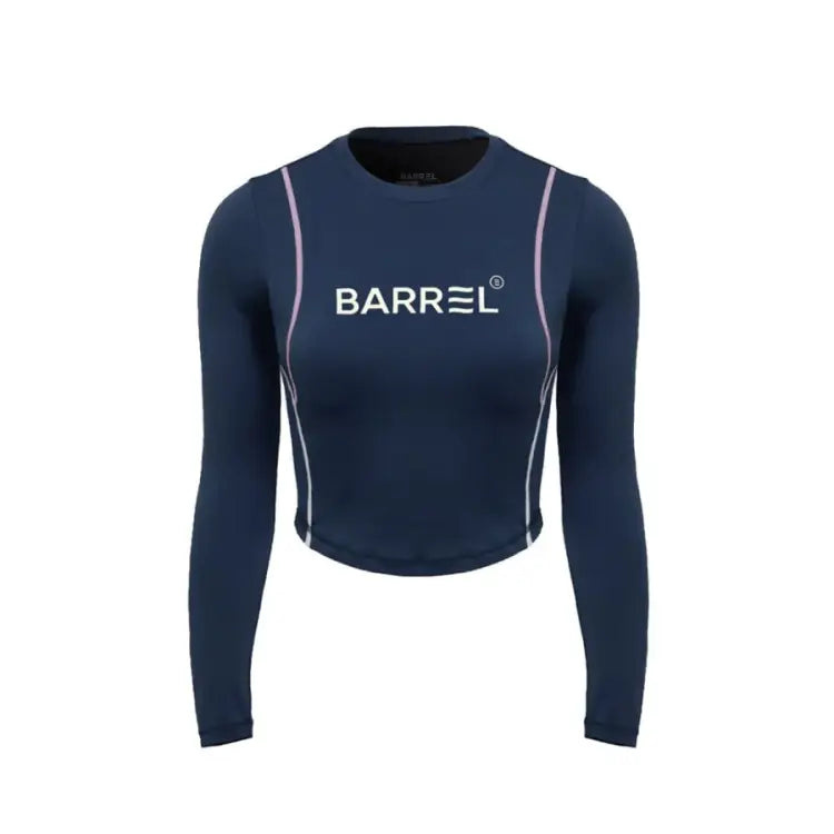 Barrel Women Vibe Crop Rashguard-midnight Blue - Image 2