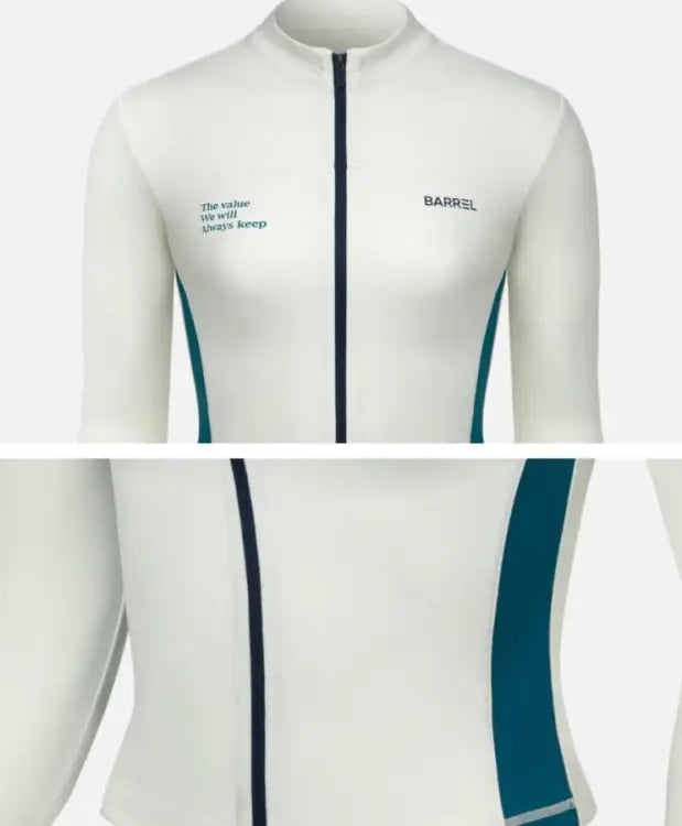 Barrel Women Vibe Crop Zip-up Rashguard-ivory - Image 5