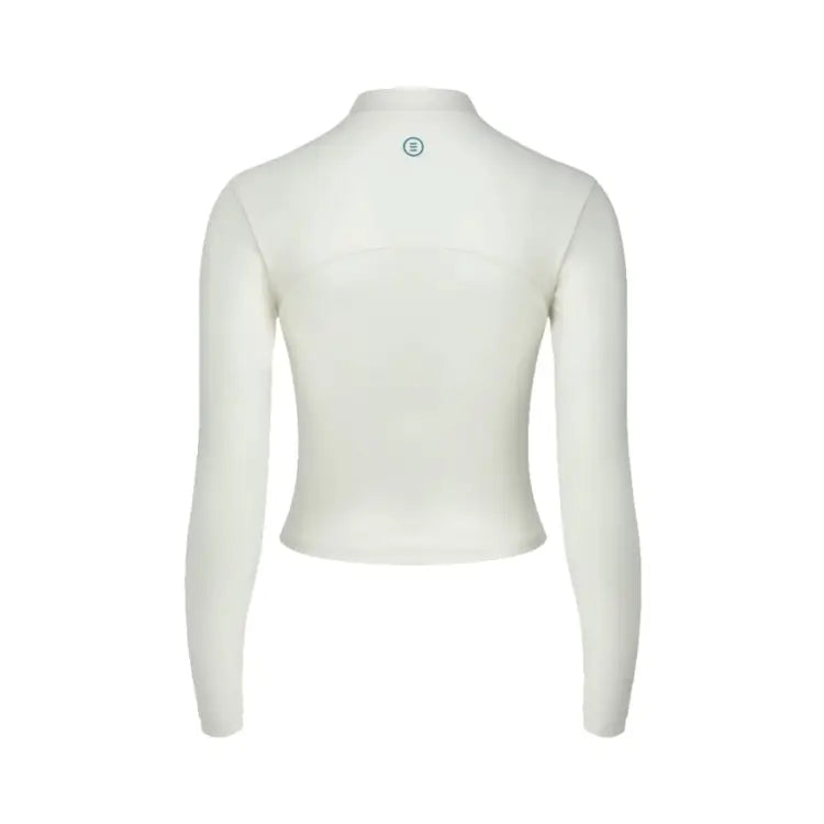 Barrel Women Vibe Crop Zip-up Rashguard-ivory - Image 4