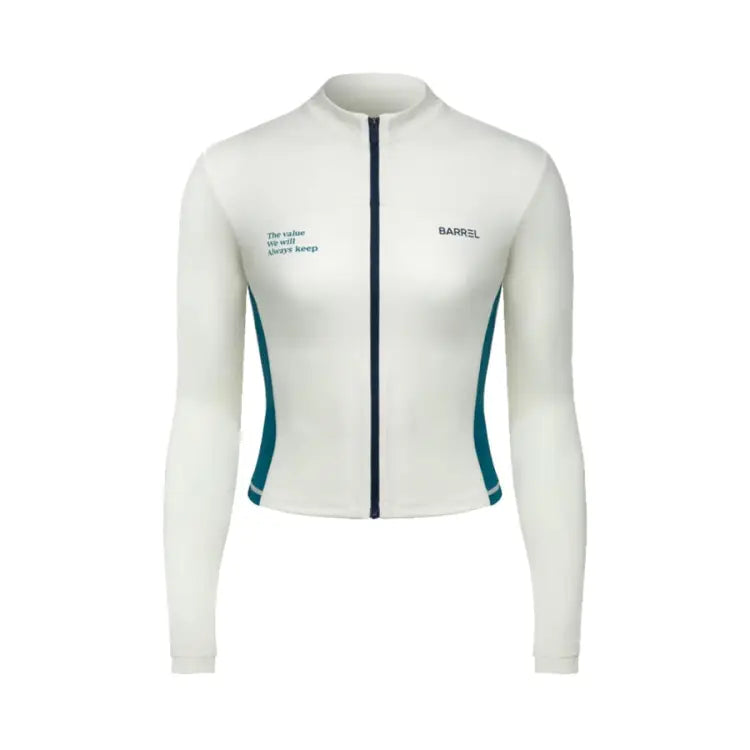Barrel Women Vibe Crop Zip-up Rashguard-ivory - Image 2