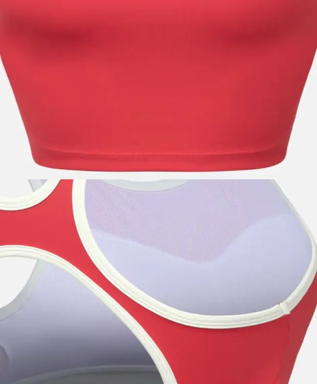 Barrel Women Vibe Half Bra Top-red - Image 4