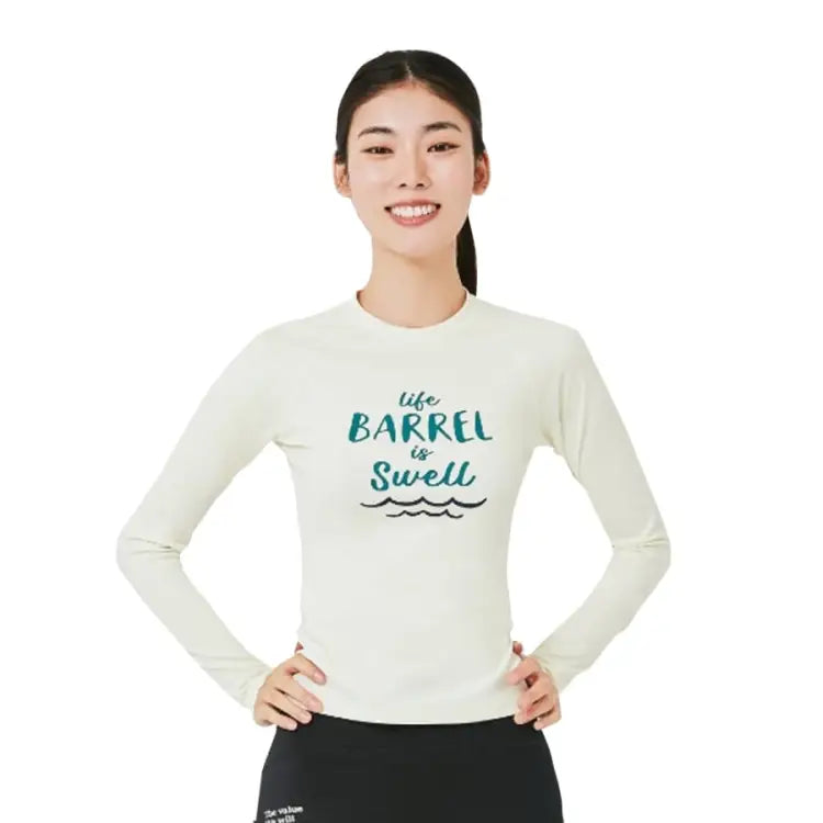 Barrel Women Vibe Swell Rashguard-ivory
