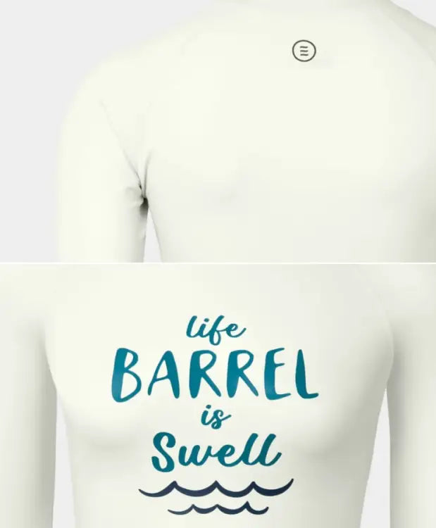 Barrel Women Vibe Swell Rashguard-ivory - Image 5