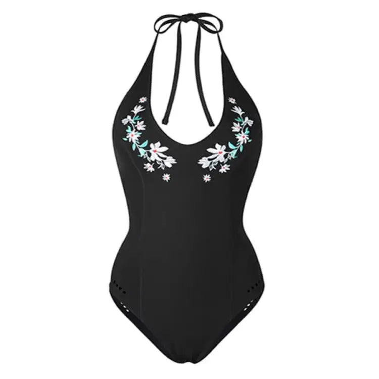 Barrel Womens 0.5mm Neoprene Halter Onepiece-black
