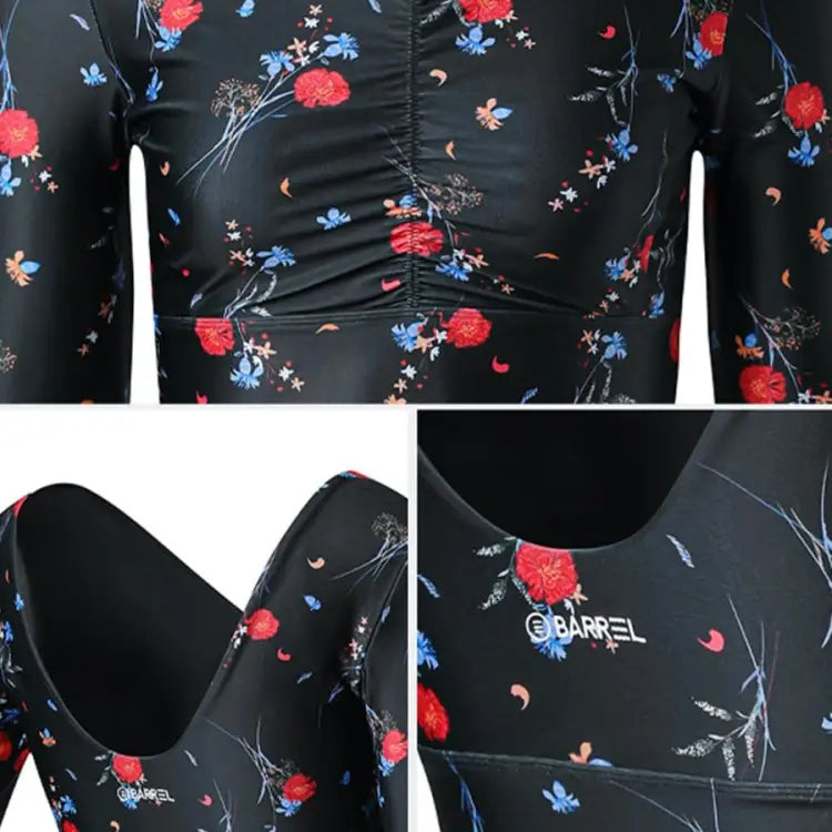Barrel Womens Bonny Crop Rashguard-night Flower - Image 5