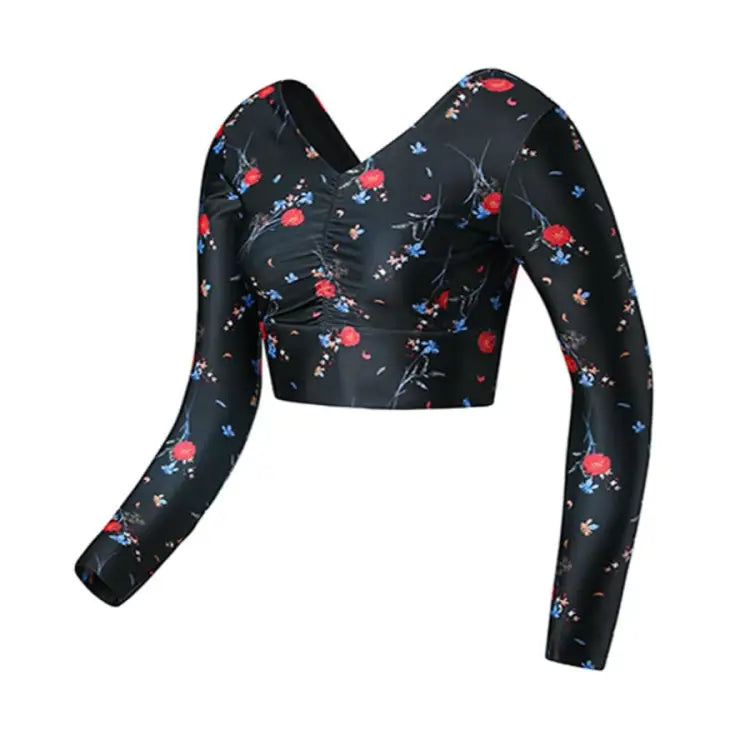 Barrel Womens Bonny Crop Rashguard-night Flower - Image 3