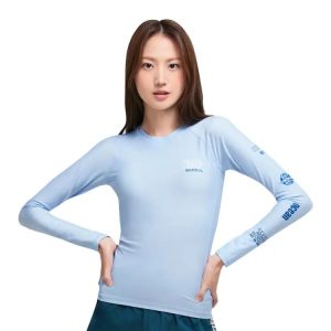 Barrel Womens Essential Rashguard-ICE BLUE