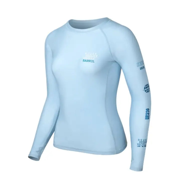 Barrel Womens Essential Rashguard-ICE BLUE - Image 3