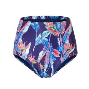 Barrel Womens High Waist Bikini Pantie-neon Pink Flower