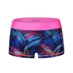 Barrel Womens Iris Reversible Bikini Pantie-neon Pink/indigo Leaf