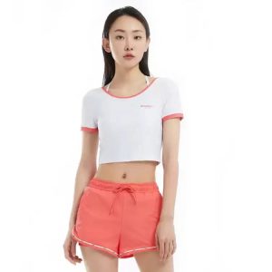 Barrel Womens Joy Crop Rashguard-white