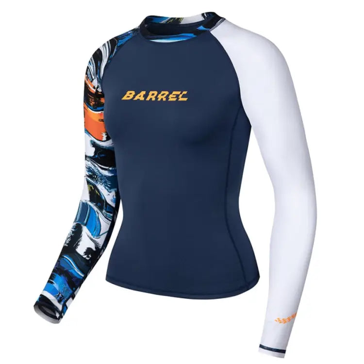 Barrel Womens Move Pattern Rashguard-ocean - Image 3