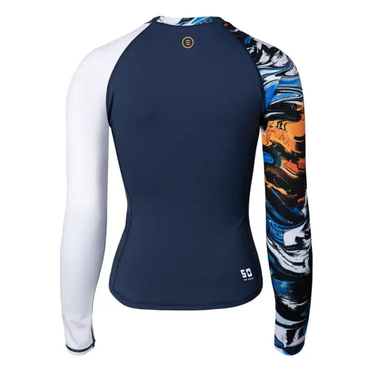 Barrel Womens Move Pattern Rashguard-ocean - Image 4