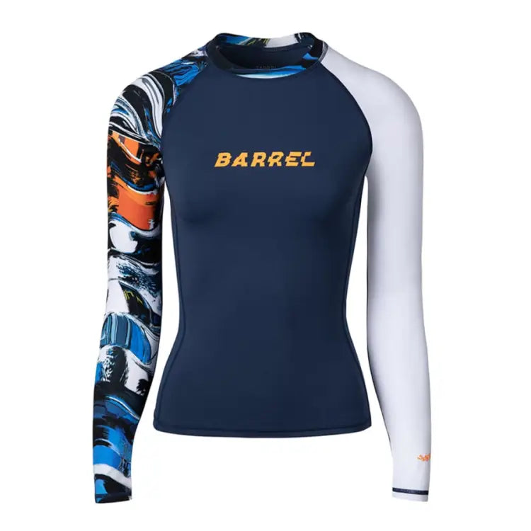 Barrel Womens Move Pattern Rashguard-ocean - Image 2