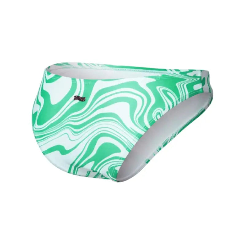 Barrel Womens Ocean Marble Bikini Bottom-GREEN - Image 3