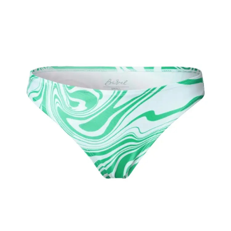 Barrel Womens Ocean Marble Bikini Bottom-GREEN