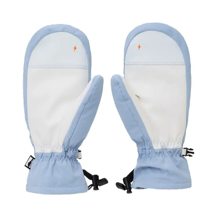 Dimito Block Zip Mitten Glove-SKY - Image 2