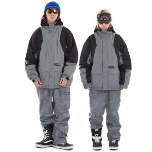 Dimito Mountian Padded Snow Jacket-reflective Camo Grey