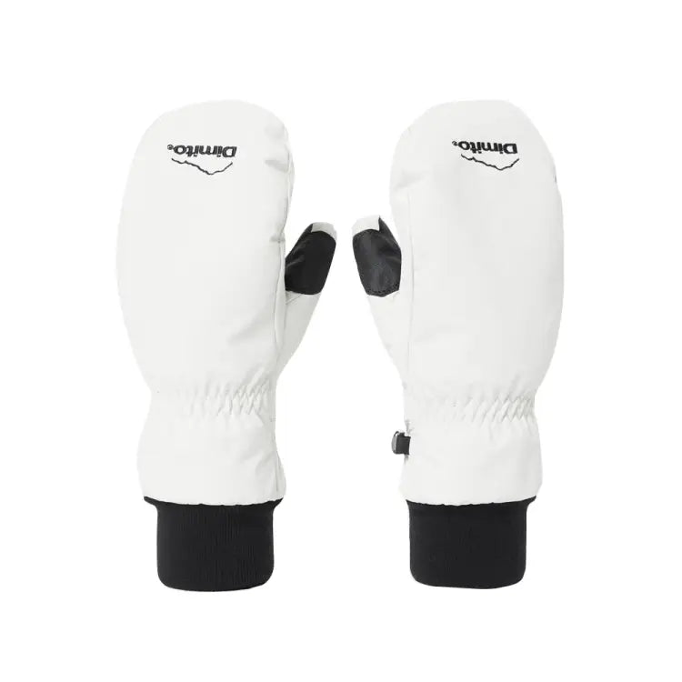 Dimito Og Logo Mitten Glove-white