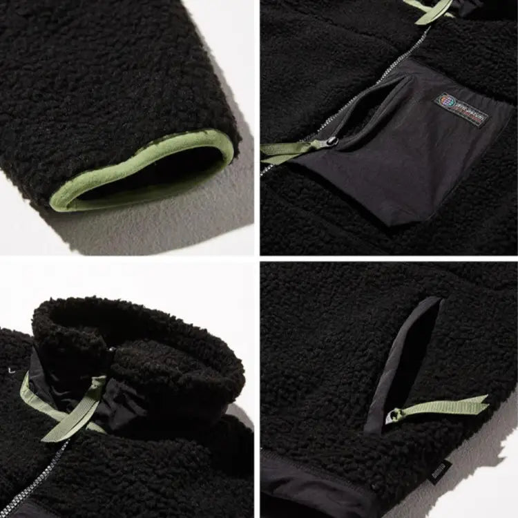 Dimito Ravine Fleece Jacket-charcoal - Image 5