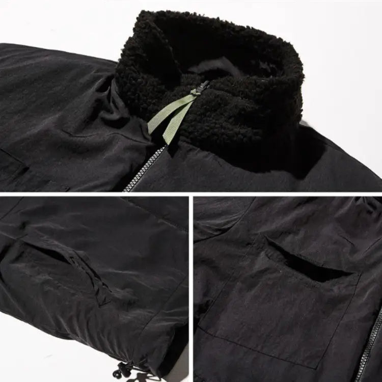 Dimito Ravine Fleece Jacket-charcoal - Image 6