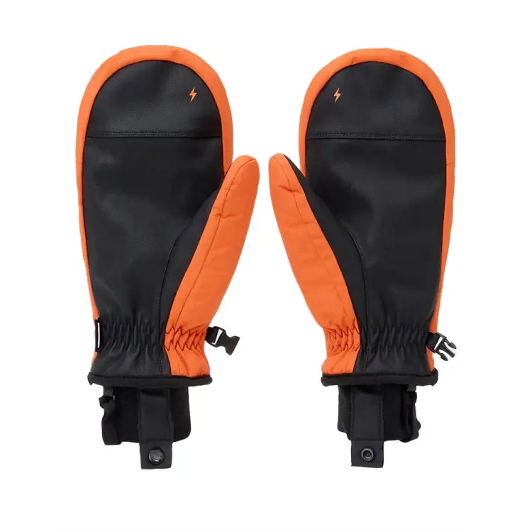 Dimito Reflective Banded Mitten Glove-ORANGE - Image 2