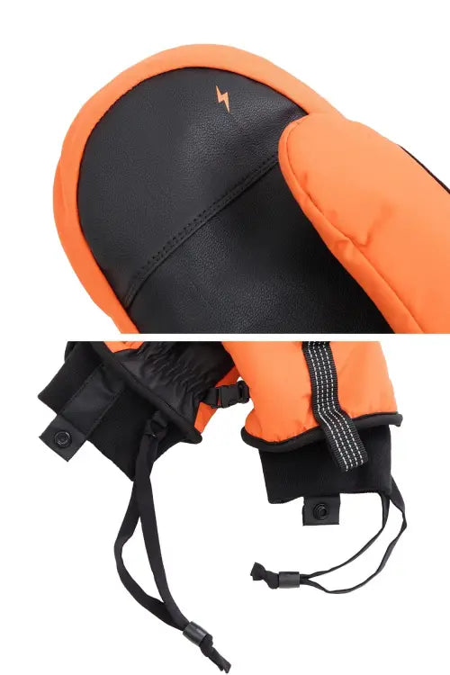 Dimito Reflective Banded Mitten Glove-ORANGE - Image 3