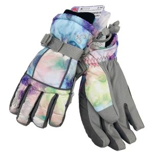 Float Women Snow Glove-purple Rainbow