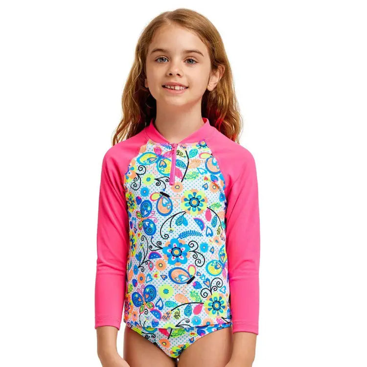 Funkita Toddler Zippy Rash Vest-garden Gift