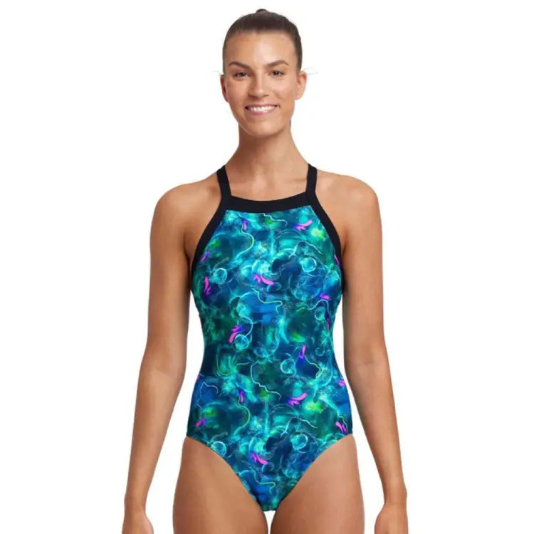 Funkita Women Sky Hi one Piece-polar Lights