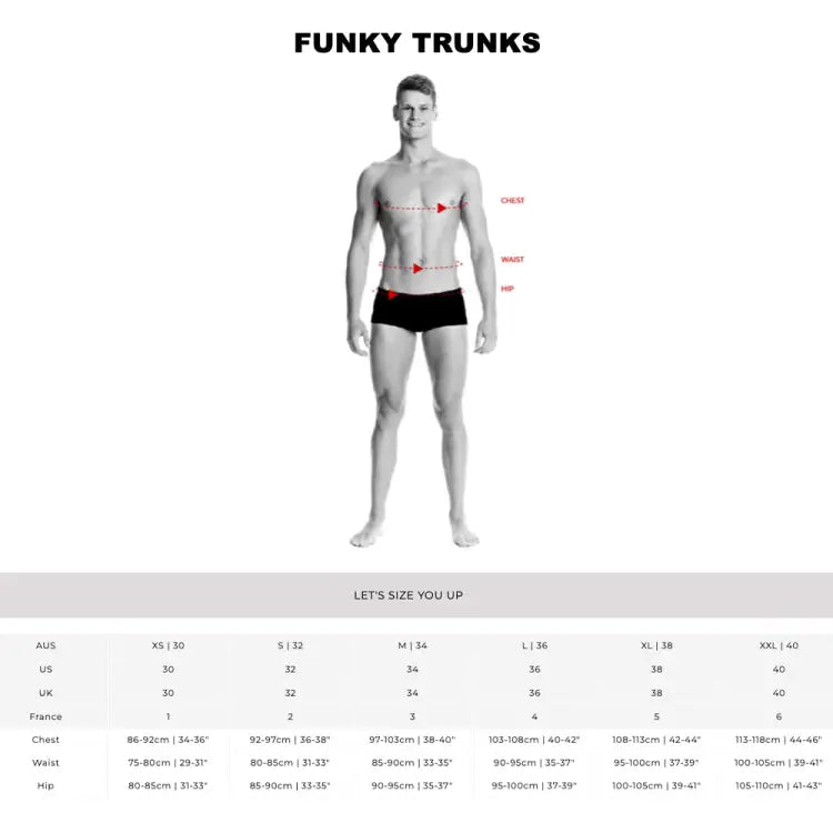Funky Men Sidewinder Trunks-lane Lines - Image 5