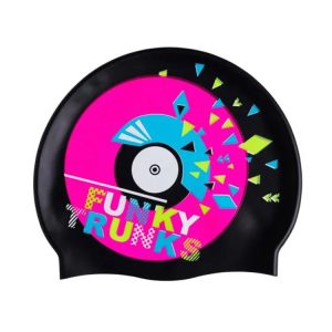 Funky Silicone Swim Cap-disco Stu