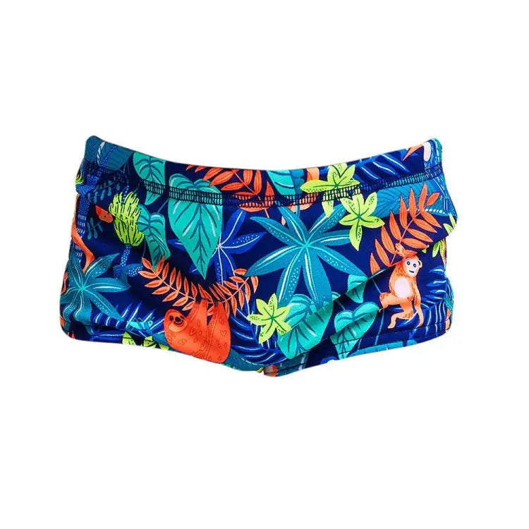 Funky Toddler Printed Trunks-slothed