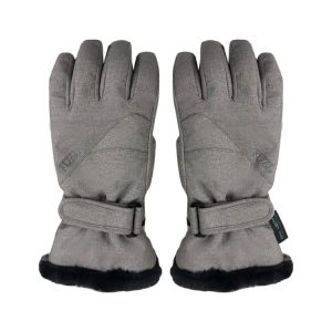 Fuzl Women Fur Snow Glove-grey