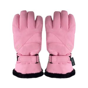 Fuzl Women Fur Snow Glove-pink