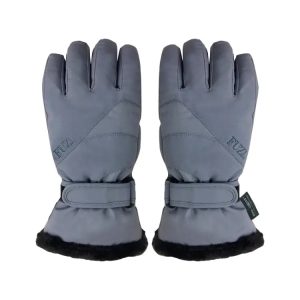 Fuzl Women Fur Snow Glove-stone