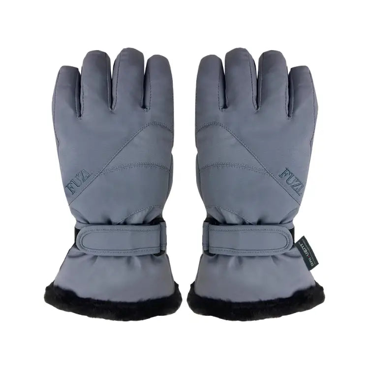 Fuzl Women Fur Snow Glove-stone