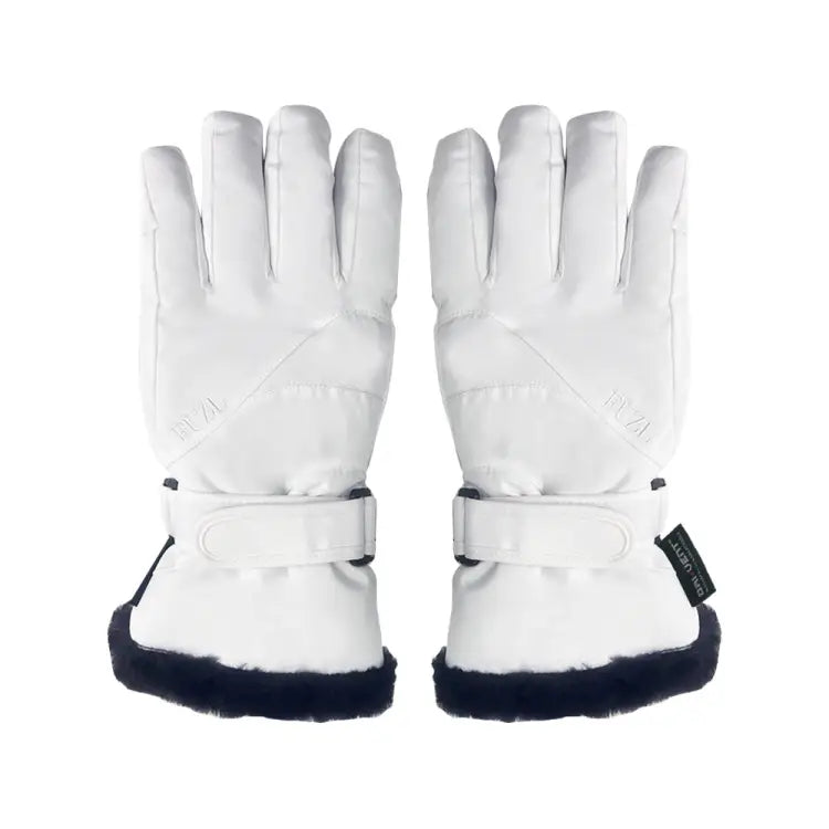 Fuzl Women Fur Snow Glove-white